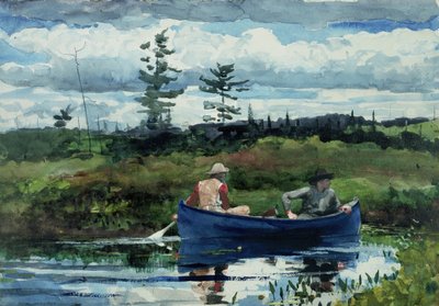 The Blue Boat by Winslow Homer
